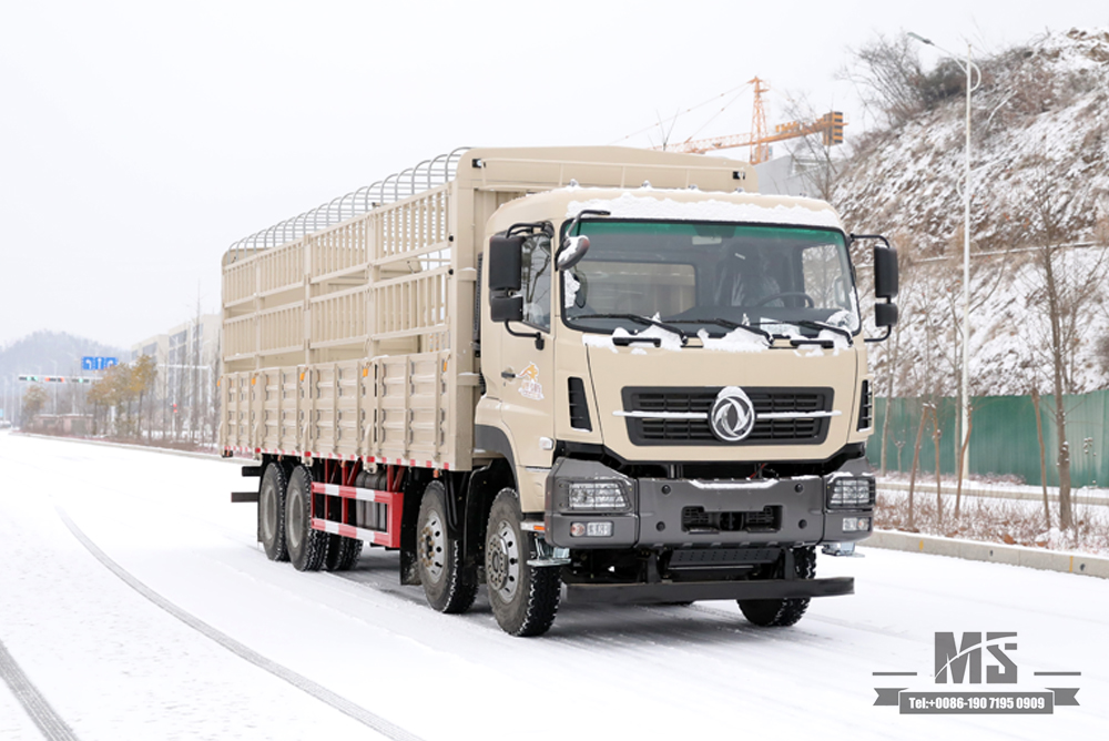 Dongfeng 8*4 Stake Truck Transport Truck_Грузовик с плоской головкой 420 л.с._Грузовик на дальние расстояния Экспортный автомобиль специального назначения