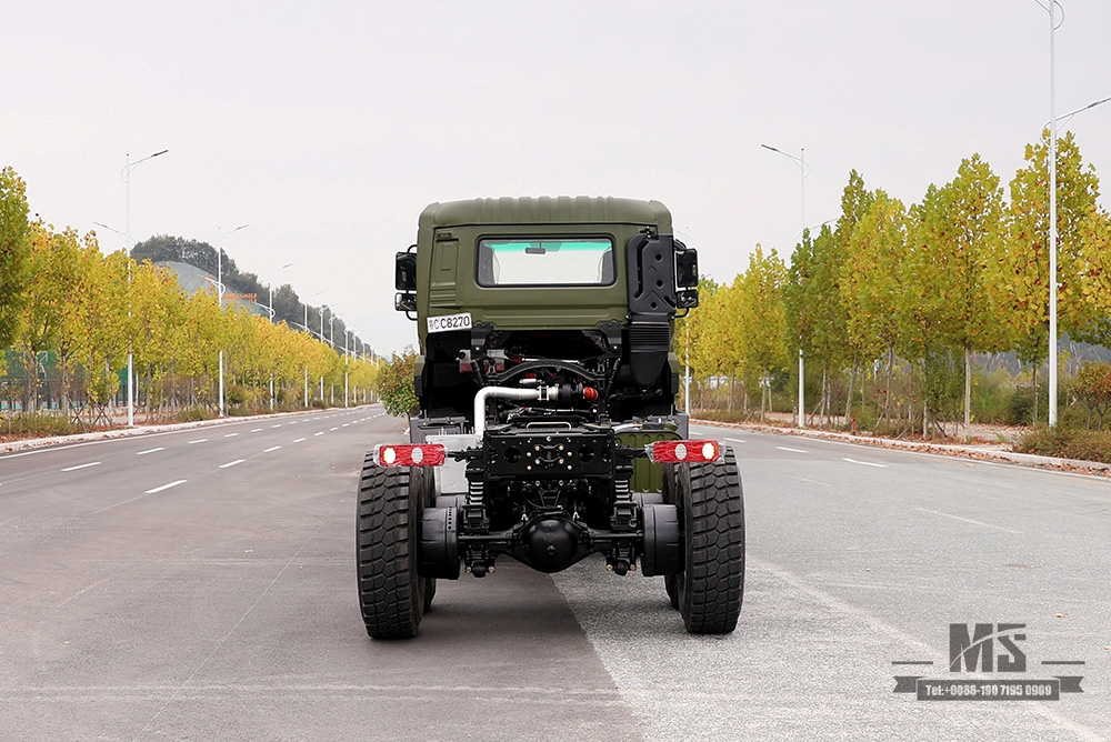 Шестиколесный привод Dongfeng мощностью 450 л.с. Конверсионное шасси для тяжелого грузовика 6 × 6 Трехосное шасси коммерческого автомобиля для тяжелого грузовика_ 6WD Заднее двойное 15-тонное шасси Специальное экспортное шасси
