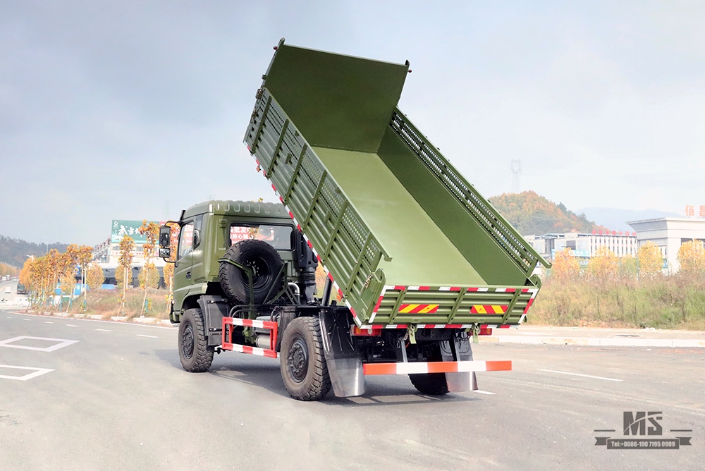 Dongfeng 4*4 Off Road Dump Truck_Dongfeng 210hp 4×4 Offroad Flathead Row Half Truck_Export Special Vehicle