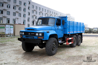 Шестиколесный внедорожный самосвал Dongfeng_EQ2100 6×6, 210 л.с., однорядный транспортный грузовик с заостренной головкой_Специальный полноприводный экспортный грузовик