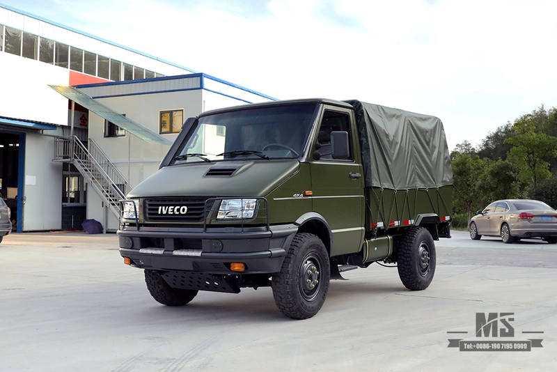 Полноприводной грузовик Iveco 4×4 Зеленый Грузовик Iveco 4*4 с короткой головкой Маленький внедорожник Экспортный специальный автомобиль с полным приводом