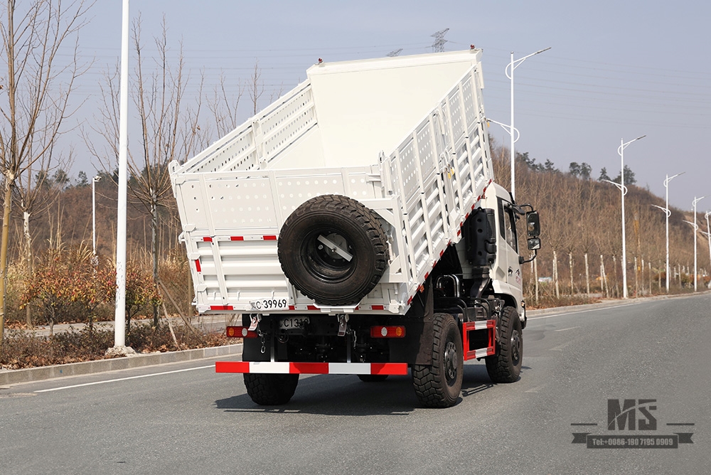 Dongfeng Four Wheel Drive 13T Самосвал_210 л.с. 4x4 Карьерный самосвал Внедорожный грузовик высотой контейнера_Двухосный экспортный автомобиль специального назначения