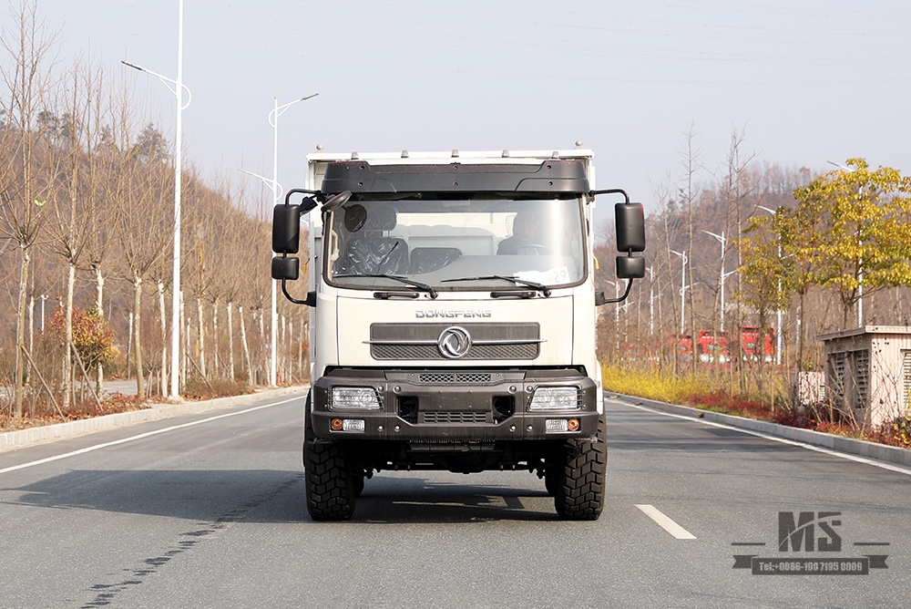 Самосвал Dongfeng Full Drive 13T мощностью 210 л.с._4x4 высота контейнера внедорожный грузовик_Двухосный карьерный самосвал Экспортный автомобиль специального назначения