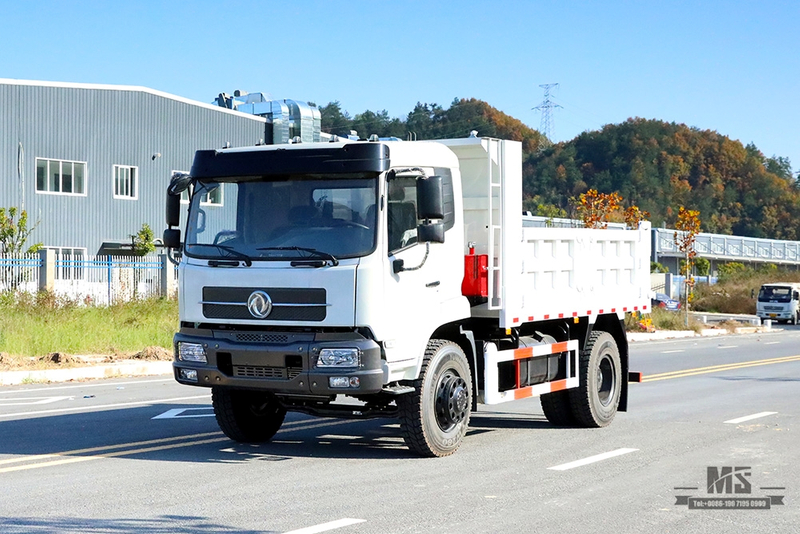 Самосвал Dongfeng 4×2 мощностью 210 л.с. на продажу_4*2 Самосвал с плоской головкой рядного типа Производитель_Экспорт специального автомобиля