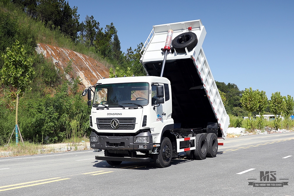 Самосвал Dongfeng 6*4 мощностью 280 л.с. Внедорожный самосвал_Dongfeng 6x4 Heavy Duty Flathead Row Half Mining Construction Truck_Export Special Vehicle