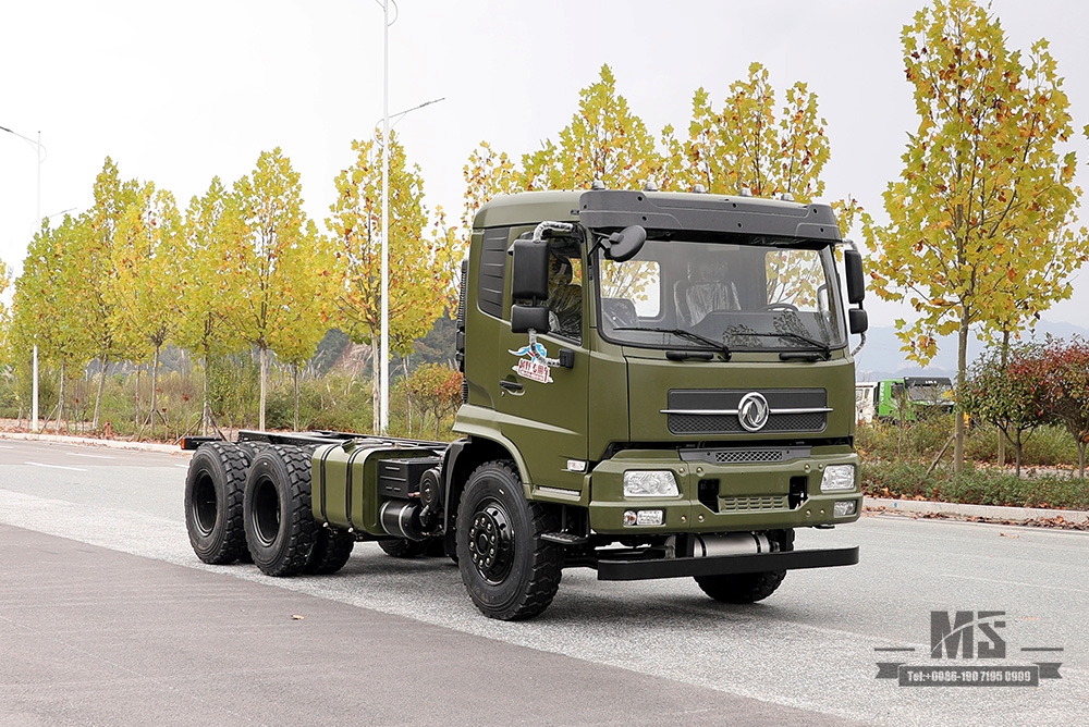 Шасси внедорожного грузовика Dongfeng 6*4 мощностью 210 л.с._Шасси внедорожного грузовика Dongfeng 6x4_Flathead Полуторное экспортное шасси специального автомобиля
