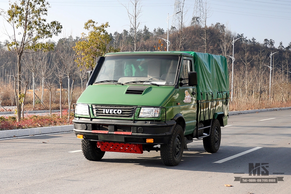 Полноприводной грузовик Iveco, зеленый 4*4, внедорожный автомобиль Iveco с короткой головкой, небольшой экспортный автомобиль с полным приводом, специальный автомобиль, преобразование по индивидуальному заказу