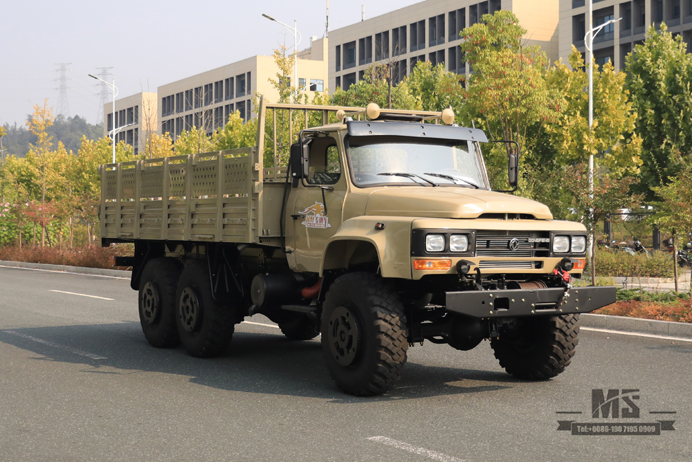 Dongfeng 6×6 EQ2100 Truck_6*6 с остроконечной головкой, 190 л.с., шестиколесный внедорожный грузовик_Export Special Vehicle