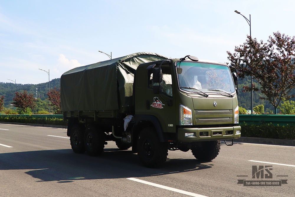 Внедорожный грузовик с плоской головкой Dongfeng EQ240 6WD_Дизельный грузовой автомобиль с полным приводом EQ2082 на продажу_Гражданский внедорожный грузовик Dongfeng 6x6 на продажу_Специальный автомобиль на экспорт