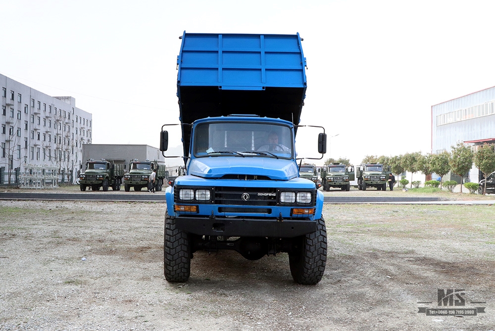 Dongfeng Six Wheel Drive EQ2100 Самосвал мощностью 190 л.с._6×6 Classic 5T Остроконечная голова Внедорожный самосвал на продажу_Dongfeng 6WD 245 Экспортный специальный автомобиль