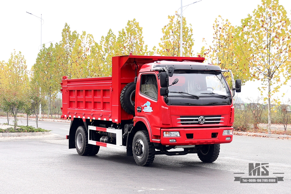 Легкий самосвал Dongfeng 4×2, 160 л.с., небольшой самосвал_левый/правый 5-тонный однорядный микрогрузовик, переоборудованный производителем_экспортный специальный грузовик