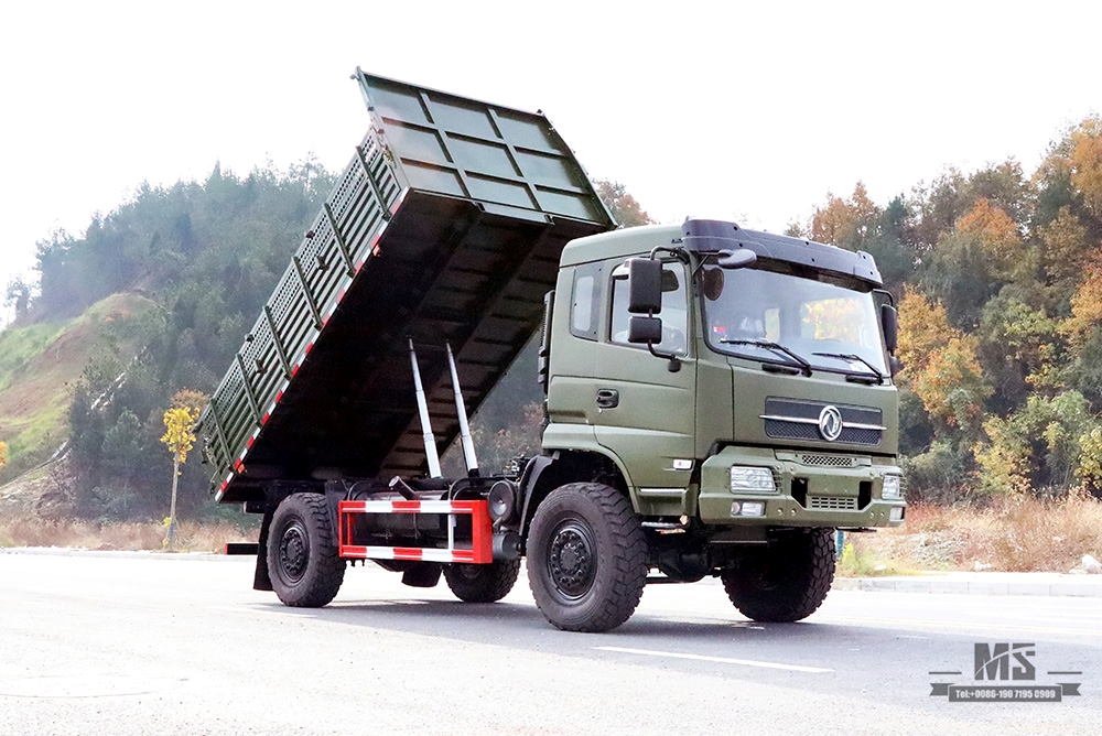 Dongfeng 4*4 Off Road Dump Truck_Dongfeng 210hp 4×4 Offroad Flathead Row Half Truck_Export Special Vehicle