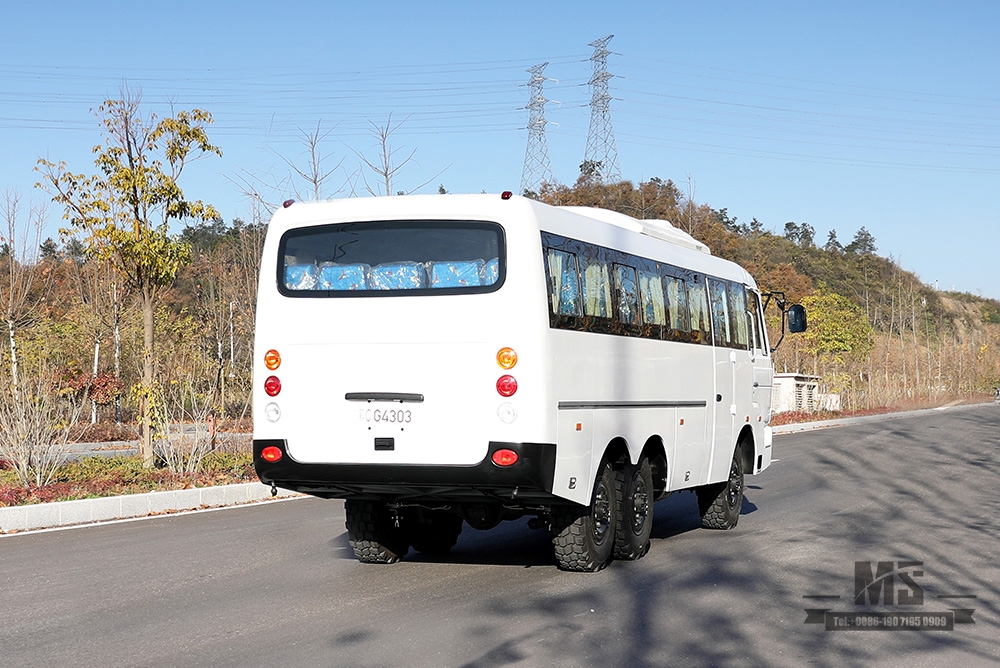 Шестиколесный внедорожный автобус Dongfeng мощностью 190 л.с. Шестискоростной автобус с механической коробкой передач 6*6_Dongfeng Производитель переоборудования автобуса Экспортный специальный автомобиль