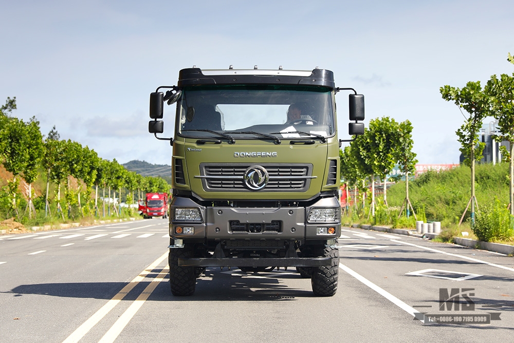 340 л.с. Dongfeng 6×6 Off Road Chassis_Шестиколесный привод Dongfeng Flat Head Полуторное шасси Грузовой грузовик Шасси AWD 6*6 Экспортный специальный автомобиль