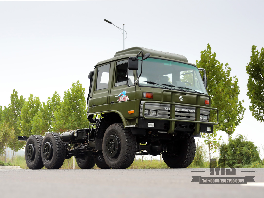 190 л.с. Dongfeng EQ2102 Шестиколесный шасси x6 × 6 EQ246 153 Двойная кабина армии