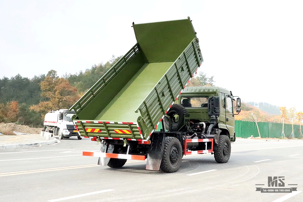 Dongfeng 4*4 Off Road Dump Truck_Dongfeng 210hp 4×4 Offroad Flathead Row Half Truck_Export Special Vehicle