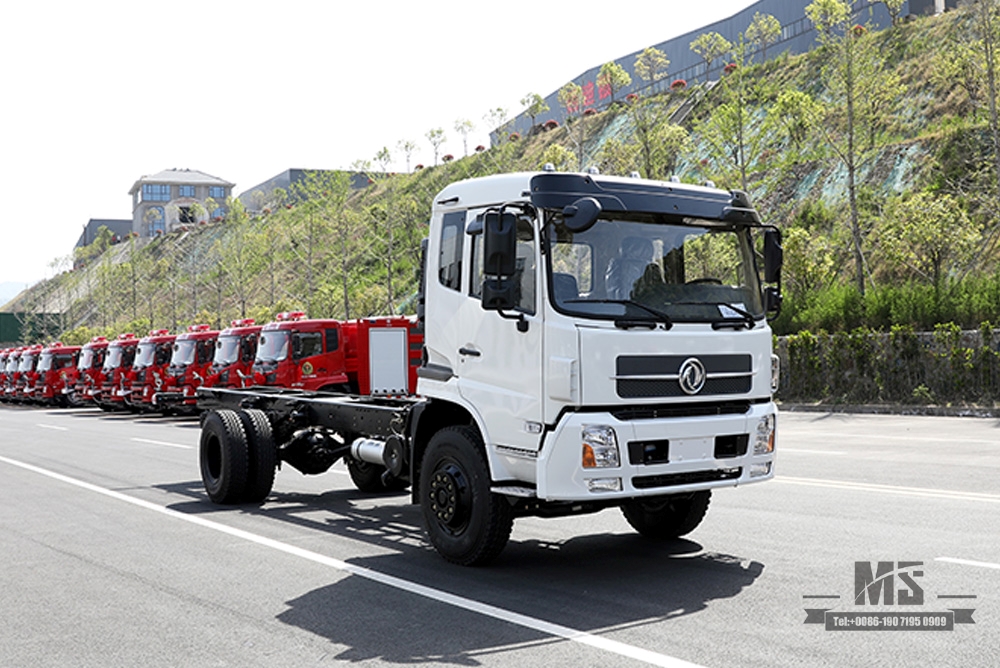 Шасси крана Dongfeng 4×2 с плоской головкой, полуторная кабина, 210 л.с., шасси с автокраном, специальное экспортное шасси