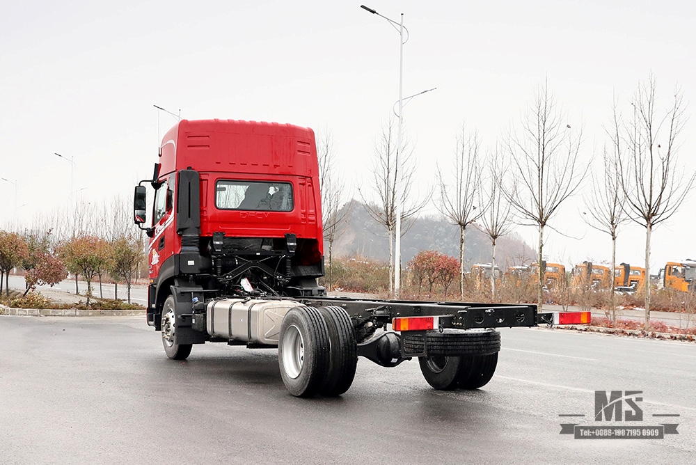 Dongfeng 4*2, 290 л.с. Шасси внедорожного грузовика_4×2 с плоской головкой, высокой крышей, двойной кабиной, кабиной грузового автомобиля, производитель переоборудования шасси _Экспорт шасси специального назначения