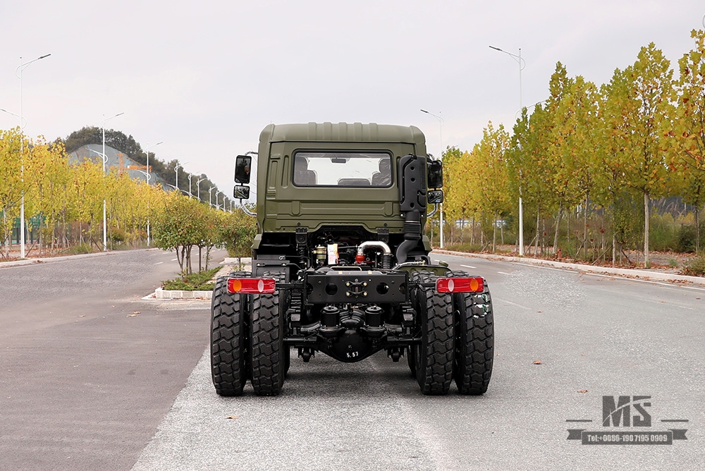 Шасси внедорожного грузовика Dongfeng 6*4 мощностью 210 л.с._Шасси внедорожного грузовика Dongfeng 6x4_Flathead Полуторное экспортное шасси специального автомобиля