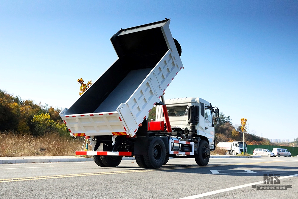Самосвал Dongfeng 4×2_ 210 л.с. 10 т Самосвал с плоской головкой с рядной полушахтой на продажу_4*2 Экспортный специальный автомобиль