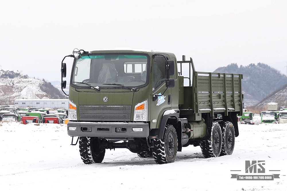 Шестиколесный грузовик Dongfeng EQ2082_Полноприводной грузовик EQ2082_6x6 Dongfeng EQ240 Внедорожный грузовик с плоской головкой на продажу_6WD Экспортный завод производителя специальных автомобилей