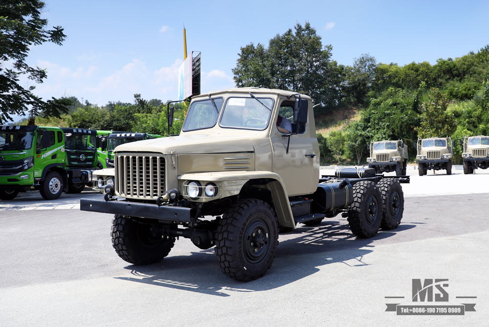 170 л.с. Camel Grey EQ2082 Шасси_Dongfeng Шестиколесный привод 240 Внедорожный грузовик Шасси_Заостренная головка с двойным остеклением Транспортное средство_6×6 25Y Грузовик Экспортное специальное шасси