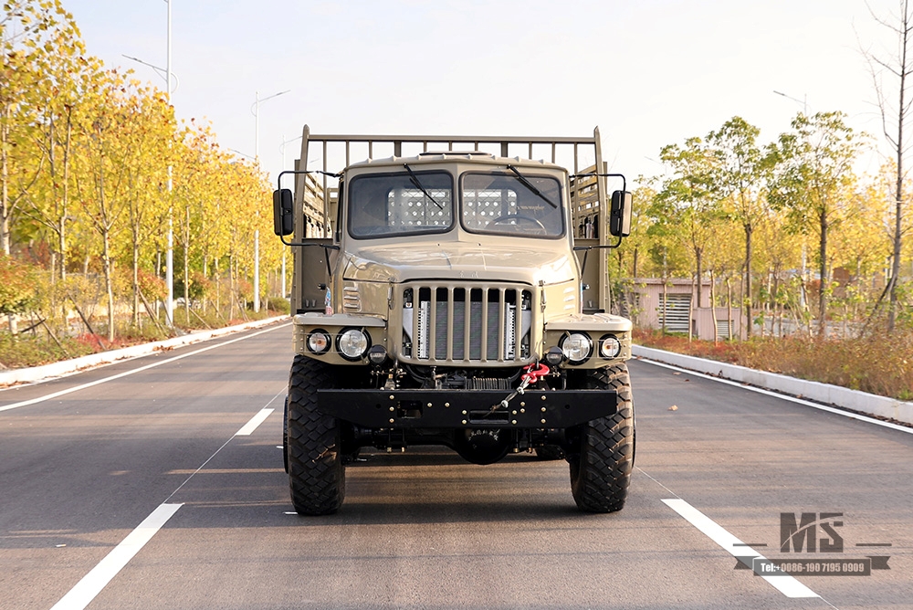 6×6 Dongfeng EQ2100 Truck_190hp Dongfeng Шестиколесный привод LongHead Single Row High Cargo Box Transportation Truck_AWD Export Special Truck