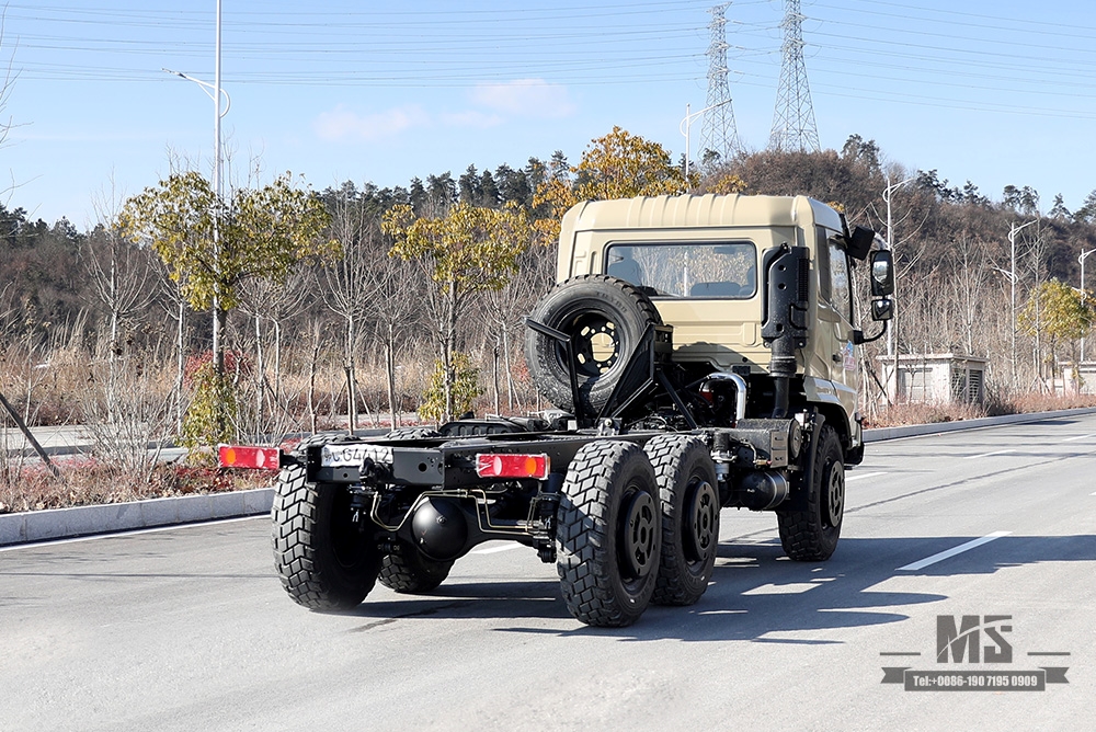 Продажа шестиколесного шасси Dongfeng мощностью 210 л.с._6*6 EQ2102 Шасси для грузовых автомобилей с плоской головкой Производитель версии_Шасси для экспортных специальных автомобилей Dongfeng 6×6