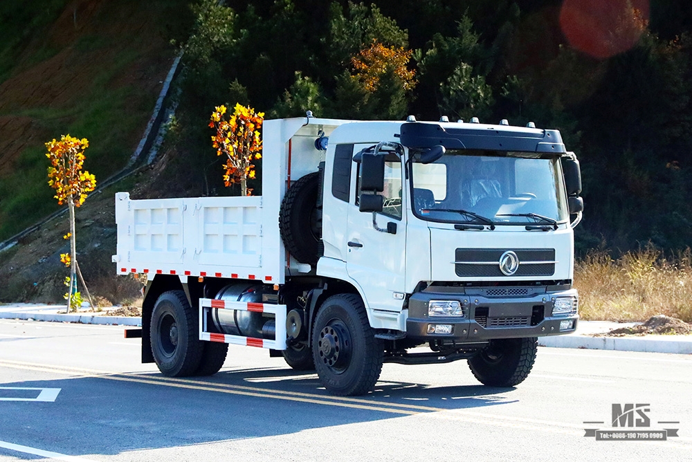 Самосвал Dongfeng 4×2 мощностью 210 л.с. на продажу_4*2 Самосвал с плоской головкой рядного типа Производитель_Экспорт специального автомобиля