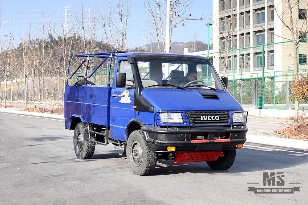 Полноприводной грузовик Iveco мощностью 113 л.с._4*4 Маленький внедорожный легкий грузовик Iveco Short Head 4×4 _4WD Экспортный специальный автомобиль