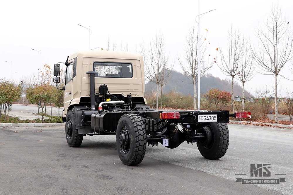 Dongfeng Four Wheel Drive Camel Grey Шасси грузового автомобиля_4*4 Шасси внедорожного грузовика_Шасси специального назначения для перевозки грузовых автомобилей на дальние расстояния