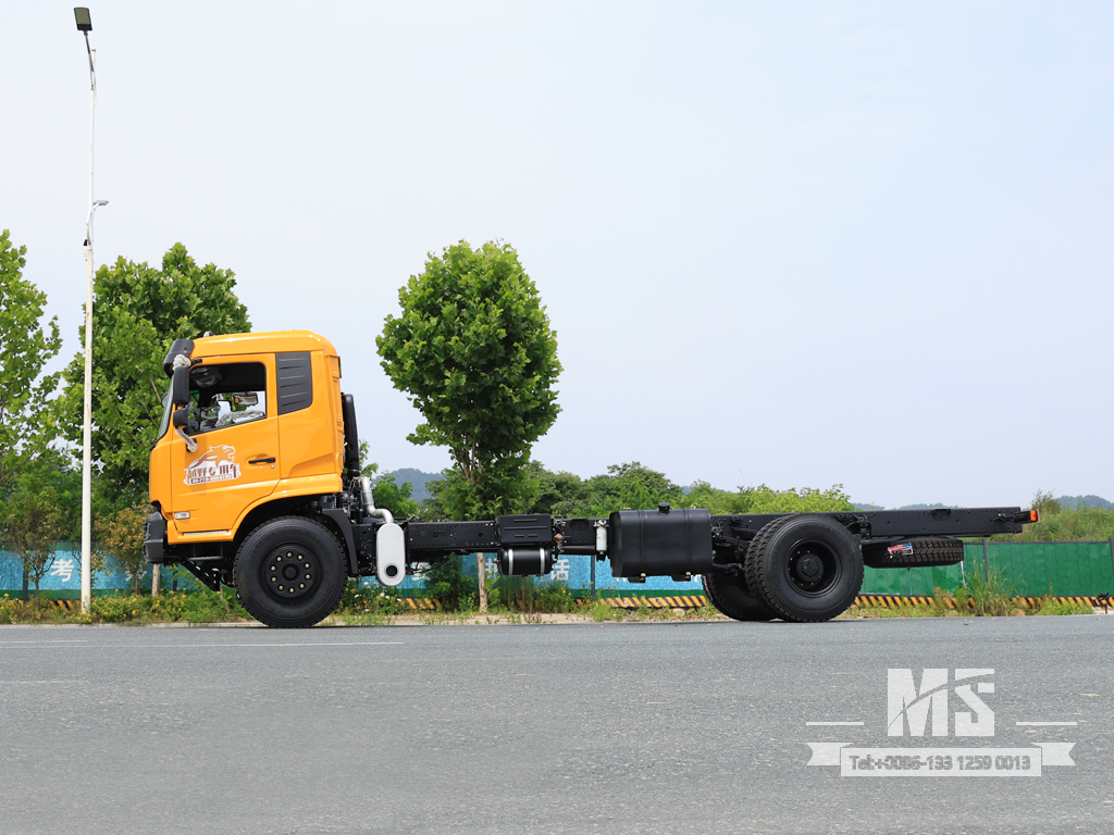 Шасси грузовика с плоской головкой Dongfeng 4×4_4*4, полноприводное шасси с плоской головкой мощностью 260 л.с. на продажу_ Специальное шасси для экспортных грузовиков 