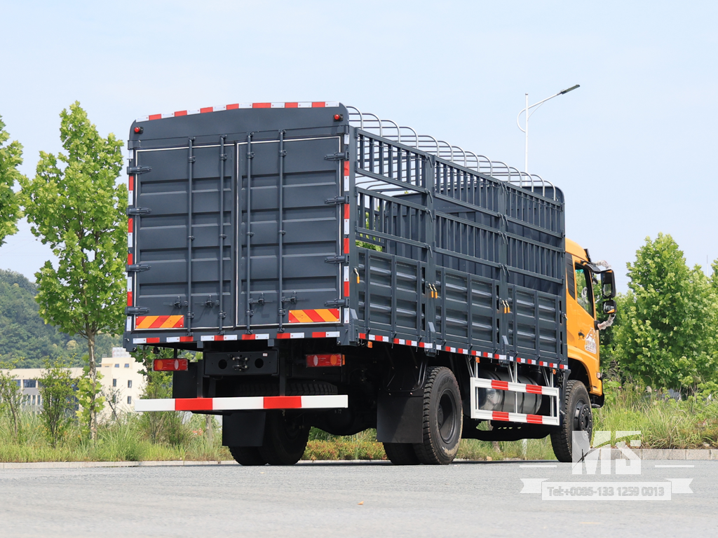 Dongfeng 19-тонный транспортный самосвал коробчатого типа с плоской полукабиной (260 л.с.) | Специальные экспортные грузовики 