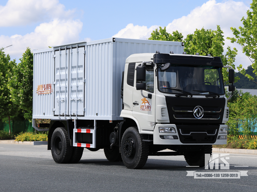 Dongfeng 18-тонный белый фургон 4×2 с плоской головкой (210 л.с.) | Специальные экспортные грузовики