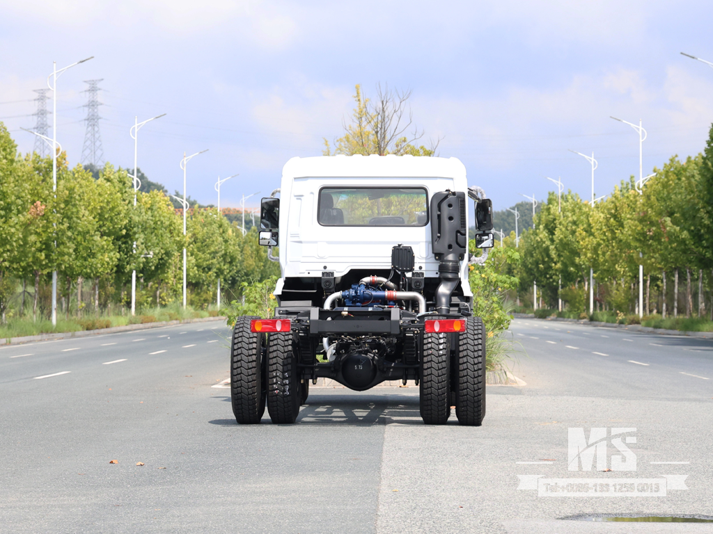 Dongfeng 4×2 шасси самосвала с плоской головкой/шасси для ремонта специального автомобиля на экспорт