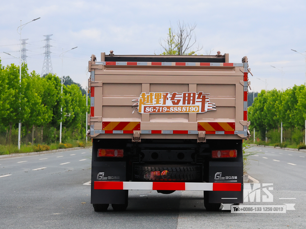 Dongfeng 10-тонный полноприводный самосвал с плоской головкой (170 л.с.) | Специальные экспортные грузовики 