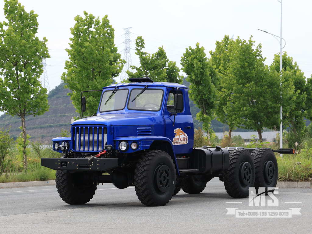 Dongfeng 6×6 EQ2100 Chassis_6*6 190hp Обычный грузовой шестиколесный привод на продажу_ Специальное экспортное шасси 