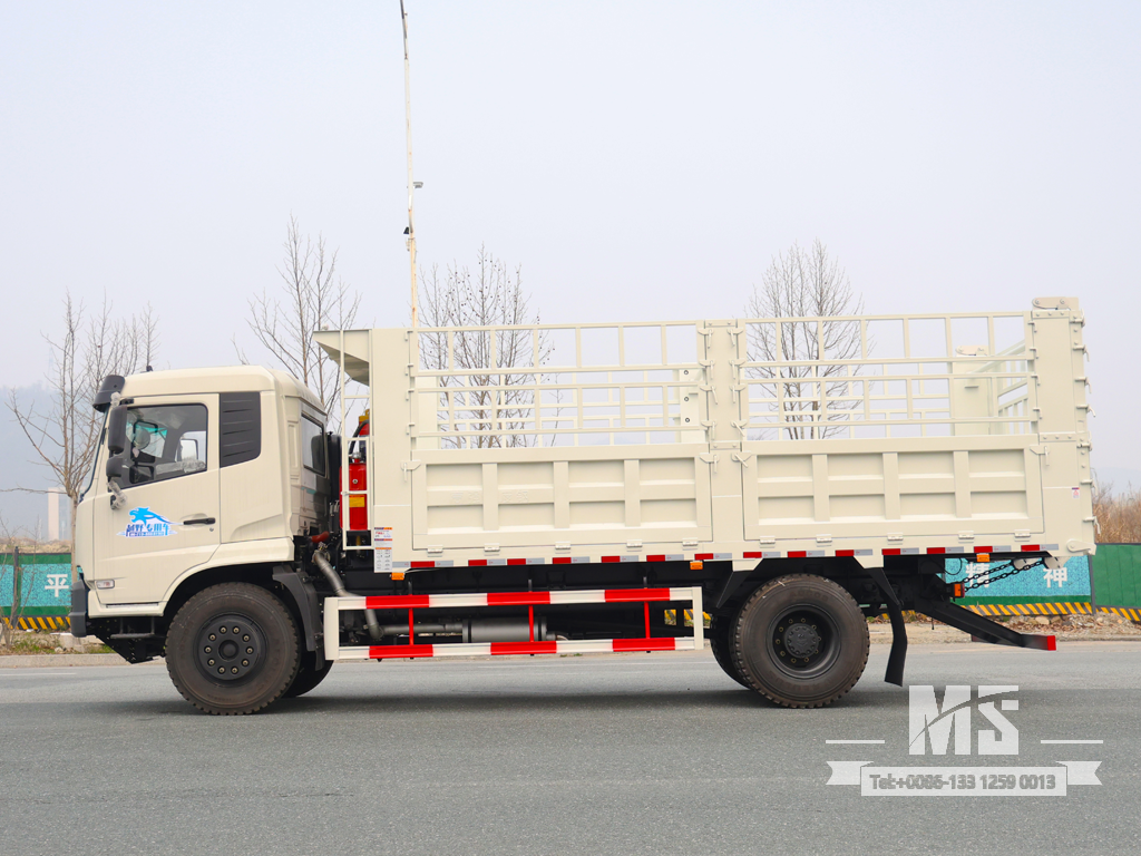 Dongfeng 18-тонный белый самосвал с решетчатой ​​рамой 4 × 2 (210 л.с.) | Специальные экспортные грузовики