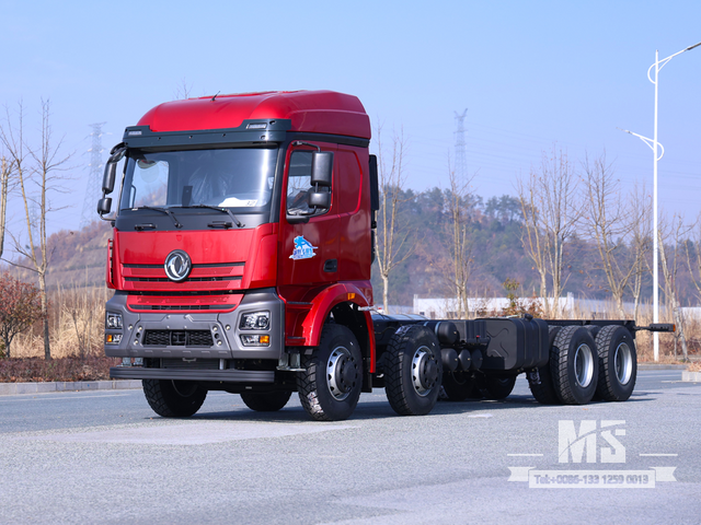 Шасси грузовика с кузовом Dongfeng 8 × 4_8*4, шасси грузовика мощностью 500 л.с. на продажу_ Специальное экспортное шасси 