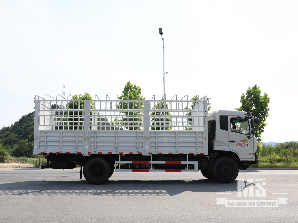 Dongfeng 21-тонный транспортный фургон с плоской полукабиной CaogoTruck (210 л.с.) | Специальные экспортные грузовики 