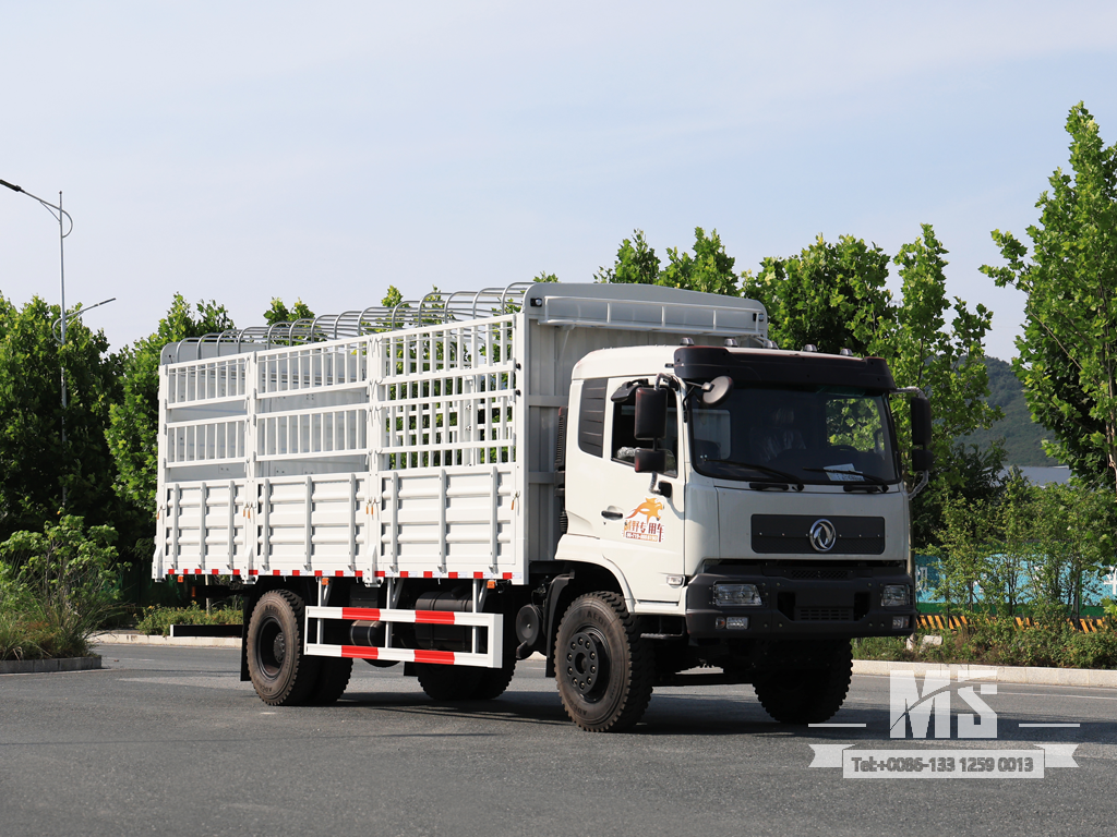 Dongfeng 21-тонный транспортный фургон с плоской полукабиной CaogoTruck (210 л.с.) | Специальные экспортные грузовики 