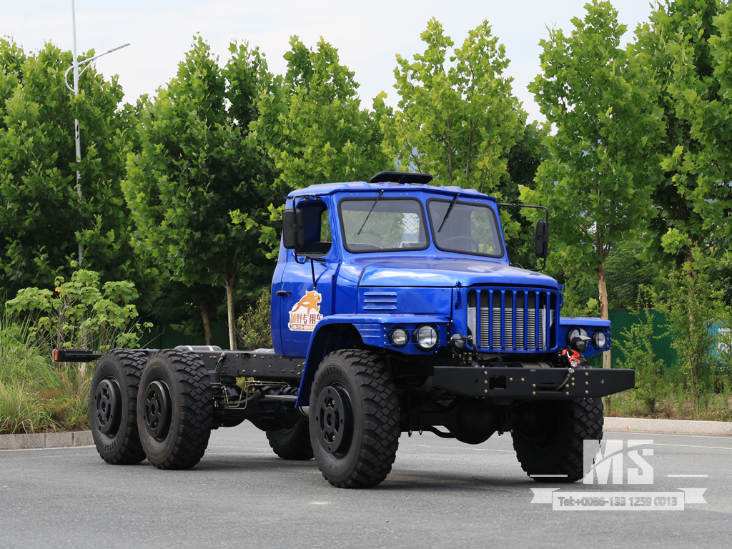 Dongfeng 6×6 EQ2100 Chassis_6*6 190hp Обычный грузовой шестиколесный привод на продажу_ Специальное экспортное шасси 