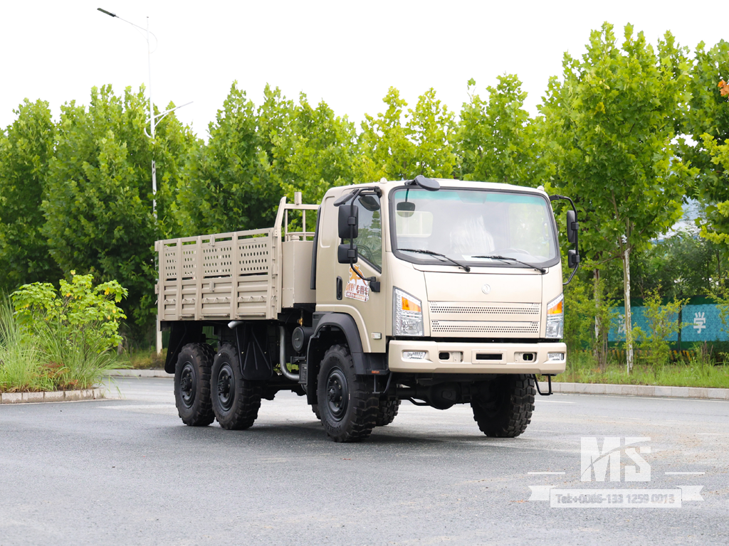 Dongfeng 7-тонный шестиколесный грузовой автомобиль с плоским носом Camel Grey (170 л.с.) | Специальные экспортные грузовики 