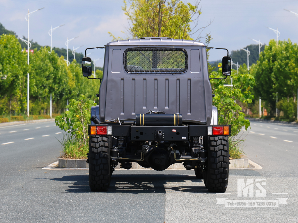 Dongfeng 6×6 Silver Grey EQ2082 Chassis_6*6 170HP Обычный шестиколесный грузовик для продажи_ Специальное экспортное шасси 