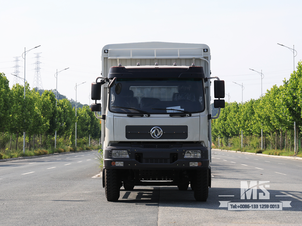 Dongfeng 21-тонный транспортный фургон с плоской полукабиной CaogoTruck (210 л.с.) | Специальные экспортные грузовики 