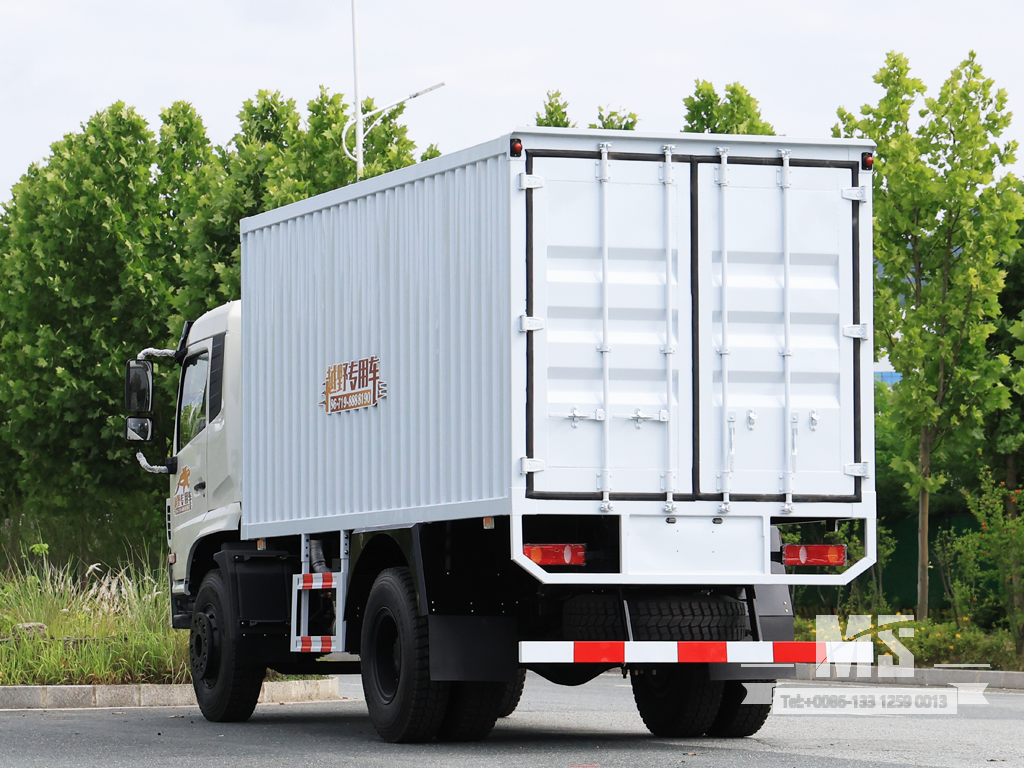 Dongfeng 18-тонный белый фургон 4×2 с плоской головкой (210 л.с.) | Специальные экспортные грузовики