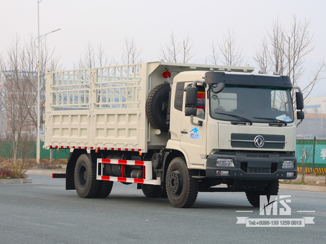 Dongfeng 18-тонный белый самосвал с решетчатой ​​рамой 4 × 2 (210 л.с.) | Специальные экспортные грузовики