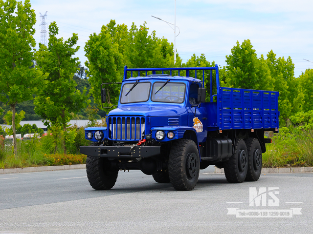 Экспортный 10-тонный шестиколесный грузовой автомобиль с длинным носом Dongfeng, оснащенный двигателем мощностью 190 л.с.
