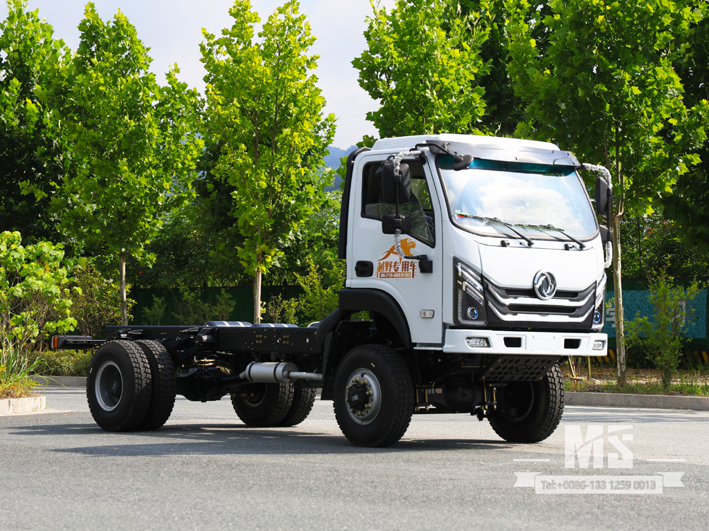 Dongfeng 4×4 Шасси с плоской головкой_4*4 150 л.с. Обычное полноприводное шасси для грузовых автомобилей на продажу_ Специальное экспортное шасси 