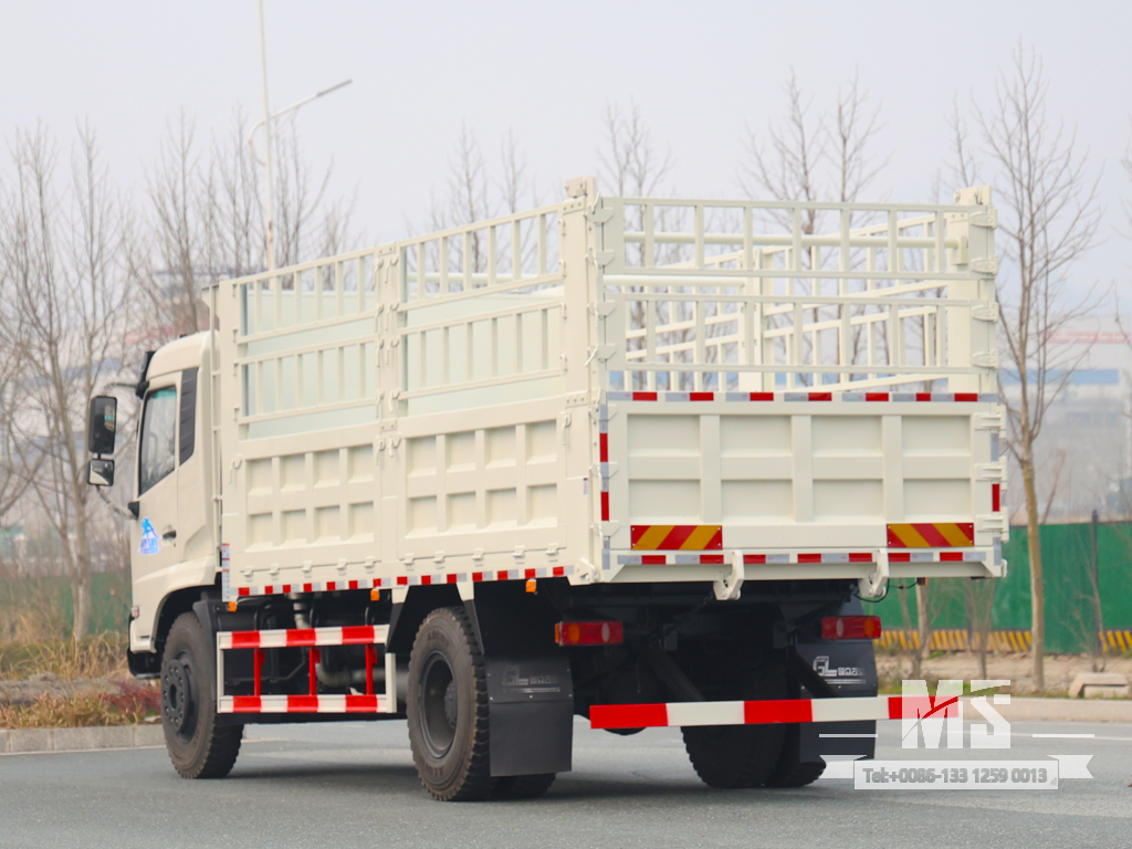 Dongfeng 18-тонный белый самосвал с решетчатой ​​рамой 4 × 2 (210 л.с.) | Специальные экспортные грузовики